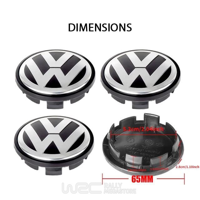 CACHE MOYEU VOLKSWAGEN 65MM